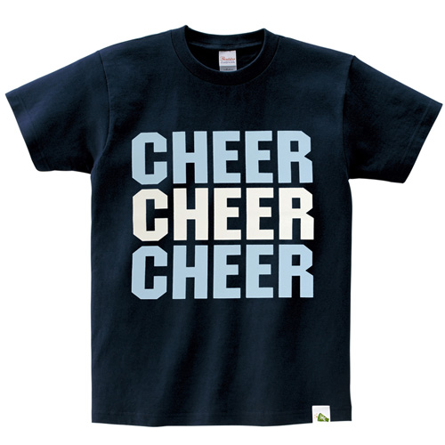 HelloCheers オリジナルTシャツ 「CHEER×3」　ネイビー