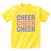 HelloCheers オリジナルTシャツ 「CHEER×3」　ライム