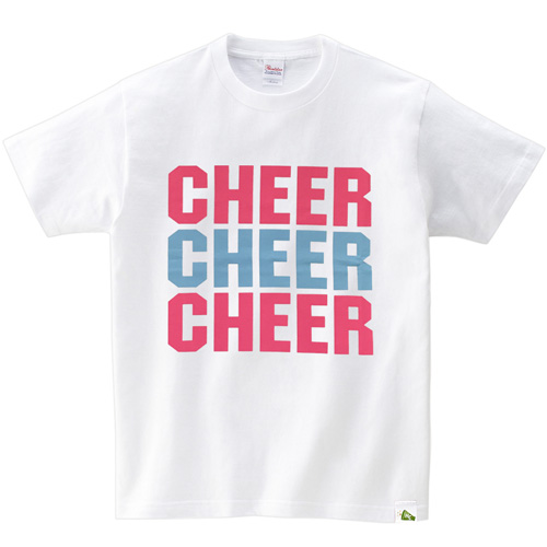 オリジナルTシャツ 「CHEER×3」　ホワイト
